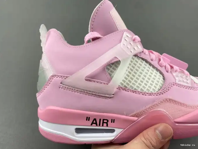 Cheap TB JORDAN OFF-WHITE 4 X PINK 0612